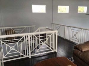 Custom balcony and stair railing